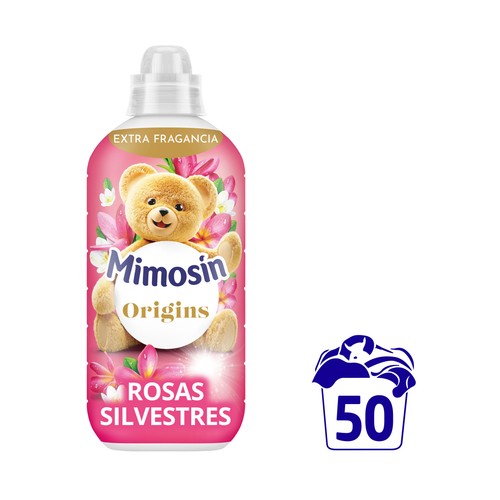 MIMOSIN Origins Suavizante concentrado con aroma a rosas silvestres 50 lavados.