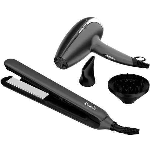 Secador profesional de pelo COMELEC HD7125+ Plancha de pelo, 2200W.