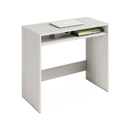 Mesa de escritorio 79 x 78 x 43 cm, color blanco alpes, Oak HABITDESIGN.