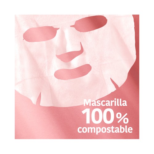 IROHA NATURE Mascarilla facial iluminadora e hidratante con vitamina C y ácido Hialurónico.