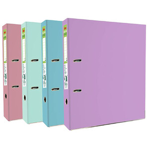 Imagen de Archivador A4 con palanca, lomo 75mm, colores pastel, ALCAMPO.