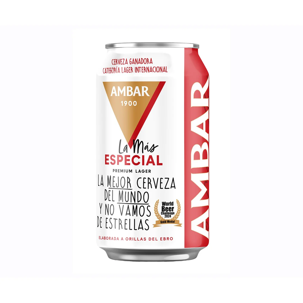 AMBAR ESPECIAL Cerveza lata de 33 cl.
