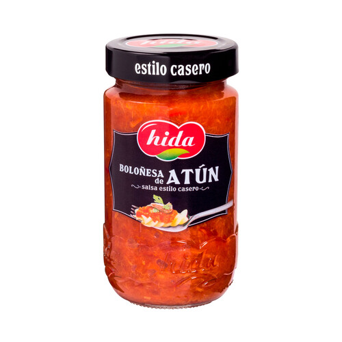 HIDA Salsa boloñesa de atún estilo casero HIDA 350 g.