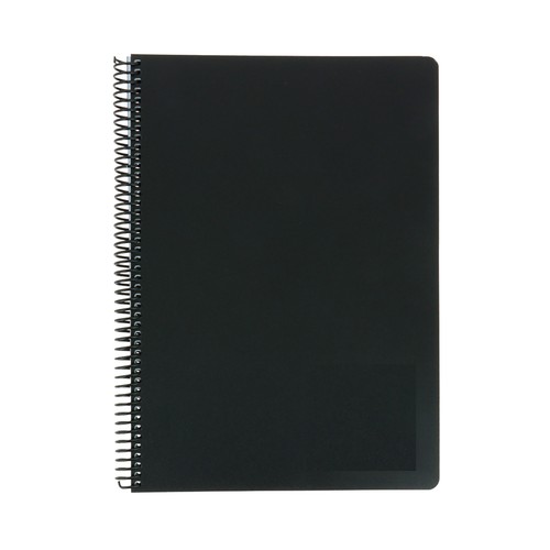 Cuaderno A5 polipropileno 80h 90gr, pauta 3,5 espiral surtido. AUCHAN