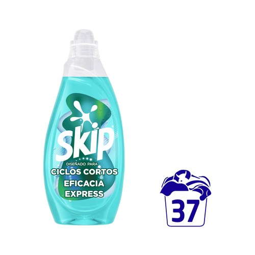 SKIP Detergente líquido ciclos cortos eficacia express 37 ds.
