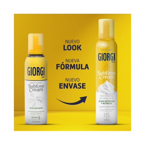GIORGI Sublime crema Crema definidora de rizos nivel fijación 5 200 ml.
