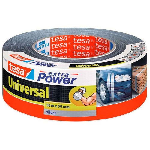 Cinta americana gris, 50m x 48mm,, TESA Extra Power Universal.