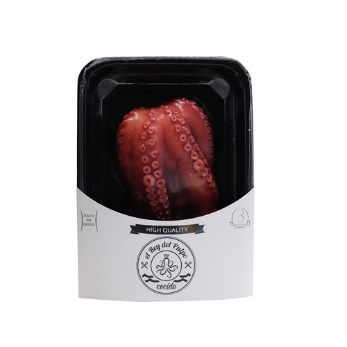 EL REY DEL PULPO Medio pulpo cocido refrigerado EL REY DEL PULPO 300-400 g.