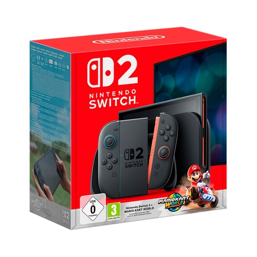 Consola NINTENDO SWITCH 2 256GB con Mario Kart World (digital).