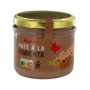 PRODUCTO ALCAMPO Paté de hígado de cerdo a la pimienta tarro de 160 g.