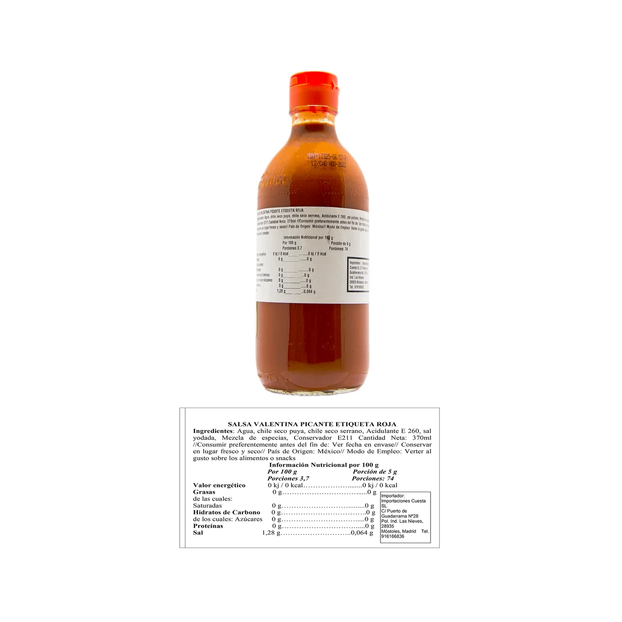 Salsa roja picante 370 ml