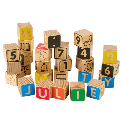 Carro Arrastre 25 Bloque Madera +18 Meses ONE, TWO FUN Baby
