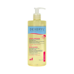 DEXERYL Aceite limpiador relipidizante, calmante y anti-rascado, para pieles muy secas o con tendencia atópica.