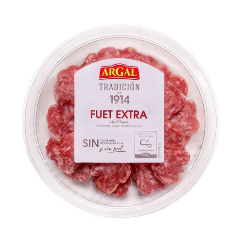 ARGAL Tradición 1914 Fuet extra cortado en tapas sin piel 80 g.