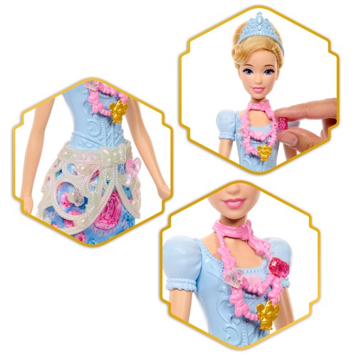 DISNEY Princesa Cenicienta, Jewel Reveal sorpresa, MATTEL.