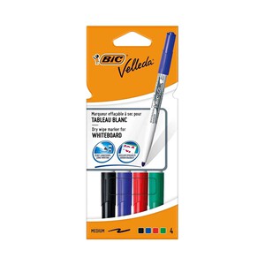 Imagen de Blister 4+1 velleda medium surtido BIC