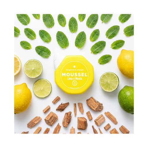MOUSSEL Gel revitalizante para baño o ducha con aroma a lima y menta 650 ml.