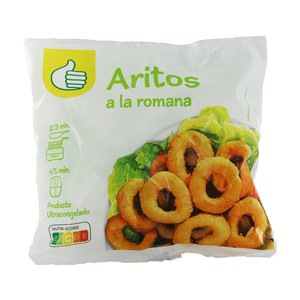 AUCHAN ECONÓMICO Aritos de potón a la romana ultracongelados 400 g Producto Económico Alcampo.