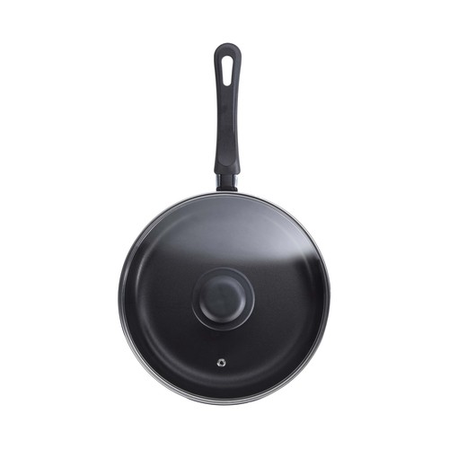 Guisera de aluminio con tapa de vidrio, 24cm., Vitro ESSENTIAL.