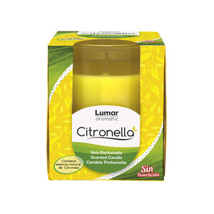 Imagen de LUMAR Vela vaso perfumada LUMAR CITRONELA 125 g.