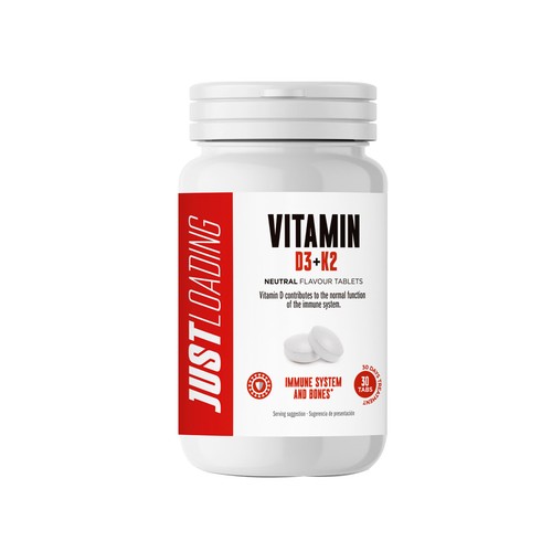 JUST LOADING Complemento alimenticio a base de vitaminas D3 y K2 JUST LOADING 30 uds.