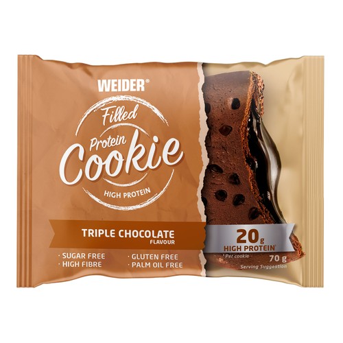 WEIDER Cookie proteica con triple chocolate 70 g.