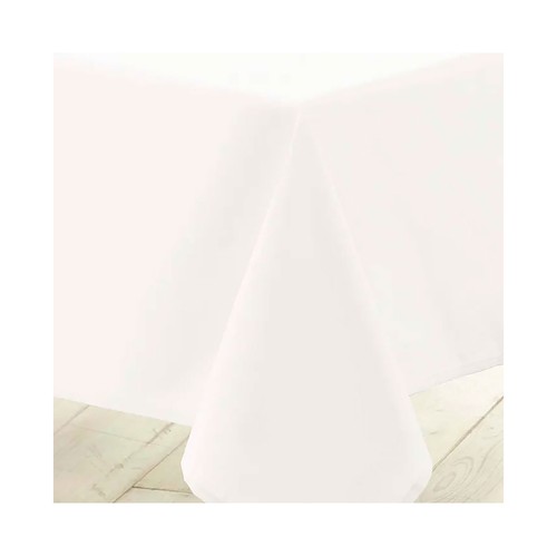 Mantel liso poliéster 140x200 cmblanco. U10