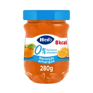 HERO 0% Confitura de naranja amarga sin azúcares añadidos 280 g.