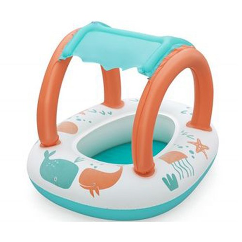 Barco hinchable infantil con toldo 84x67cm BESTWAY.