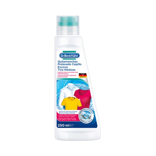 DR. BECKMANN Quitamanchas con cepillo, especial cuellos y puños 50 g.
