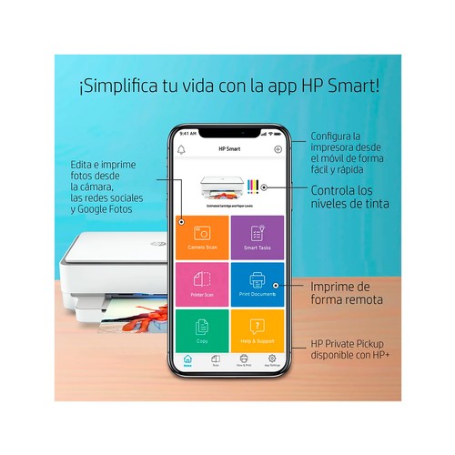 Impresora multifunción HP Envy 6530e. 3 meses gratis Instant Ink. Consulta condiciones