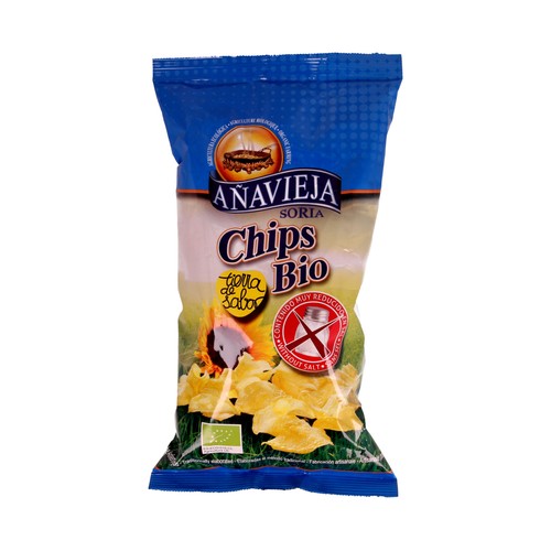 AÑAVIEJA Patatas fritas en aceite de girasol sin sal ecológicas 125 g.