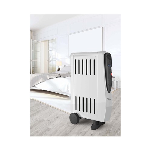 Radiador de aceite TAURUS Tuareg 1500, potencia max: 1500W, 3 posiciones de calor, termostato, temporizador.