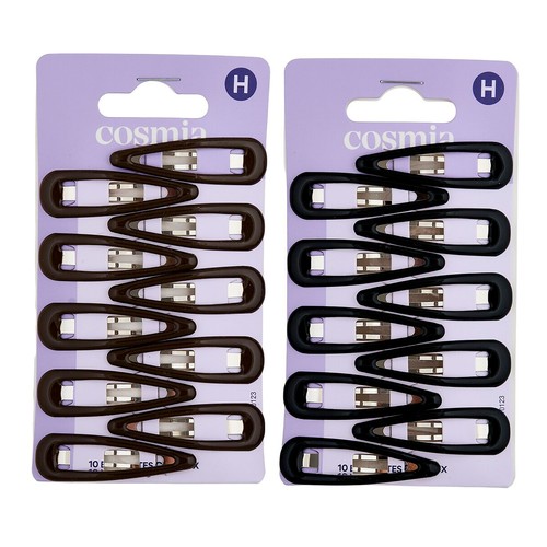 COSMIA Pinza ovalada (pasadores de pelo) para cabello 10 uds.