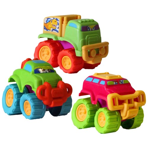 Coche con cara mini monster de colores ONE TWO FUN ALCAMPO.