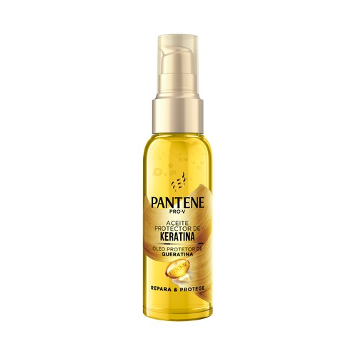 PANTENE Repara & protege Aceite capilar protector de Keratina, con vitamina E 100 ml.