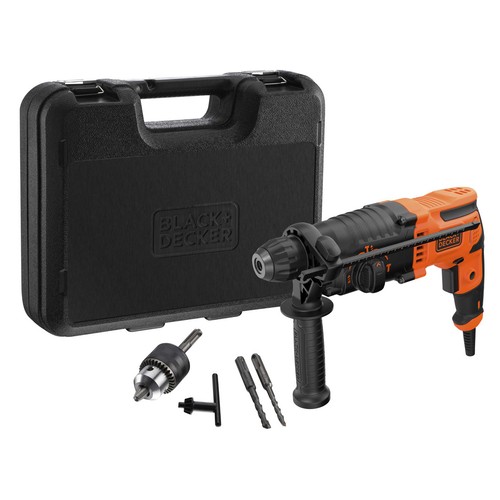 Martillo sds-plus 650W con maletín, BLACK + DECKER BEHS01K-QS.