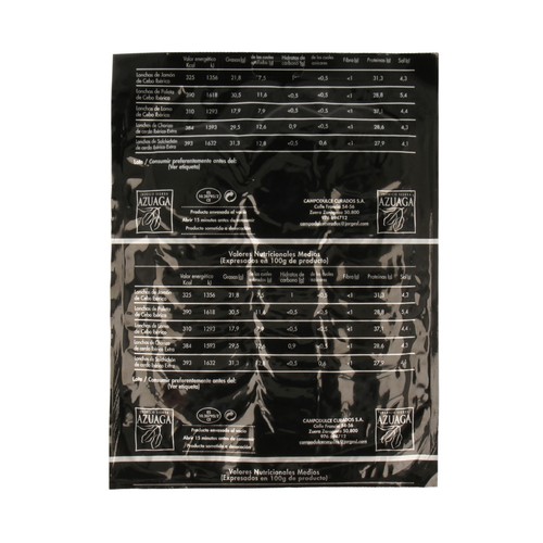 SIERRA AZUAGA Chorizo ibérico de categoria extra, cortado en lonchas SIERRA AZUAGA 100 g.