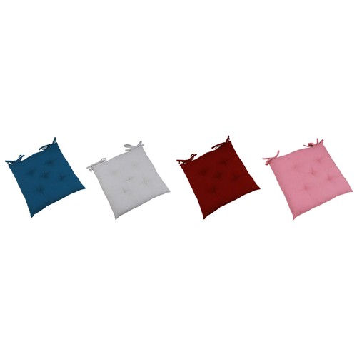 Cojín silla capitoné Tropic Fusion 40x40x5cm 100% algodón, modelos surtidos. ACTUEL.