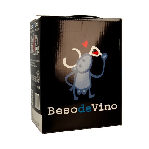 BESO DE VINO  Vino tinto con D.O. Cariñena BESO DE VINO bag in box de 3 L.