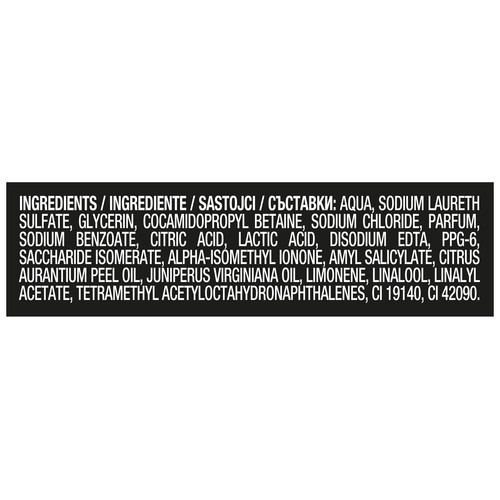 AXE Black Gel de baño o ducha para hombre con aroma a pera y madera de cedro 400 ml.
