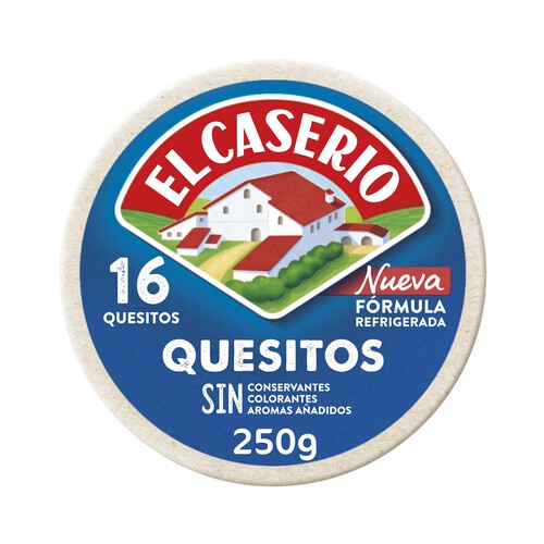 EL CASERÍO Queso en porciones 16 quesitos EL CASERIO 250 g.