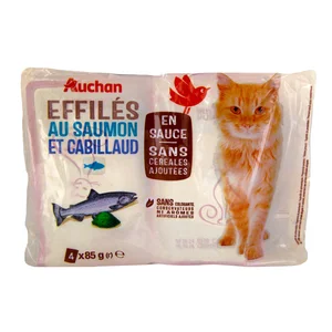 PRODUCTO ALCAMPO Al gato húmedo bolsa pescado grain free salsa 4 x 85 g.