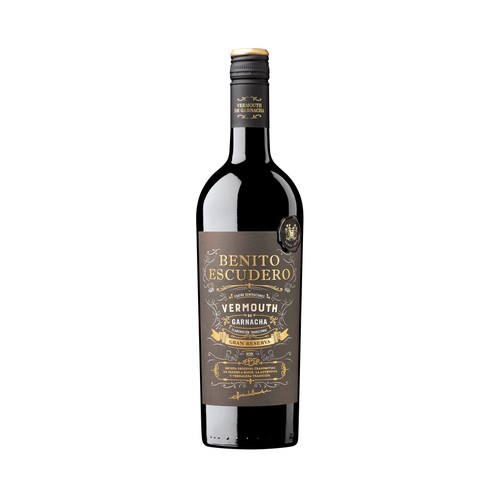 BENITO ESCUDERO Vermouth rojo gran reserva, elaborado de forma tradicional botella de 75 cl.
