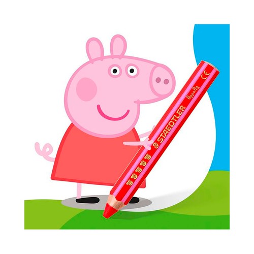 Set 6 lápices color 3 en 1 noris junior - Peppa Pig. STAEDTLER