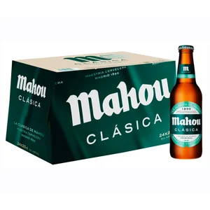 MAHOU CLASICA Cerveza  pack 24 botellas. 25 cl.
