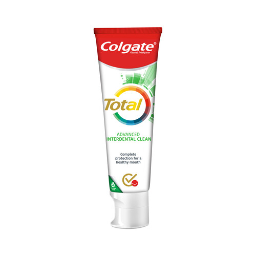 COLGATE Total advanced limpieza profunda Pasta de dientes con flúor, con protección total hasta 24 horas 75 ml.