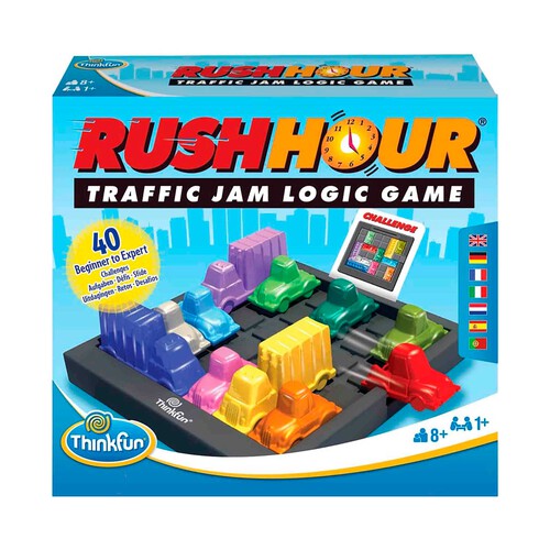 ThinkFun - Rush Hour Escapa del Atasco, Juego de Lógica para Niños Edad 8+ Años