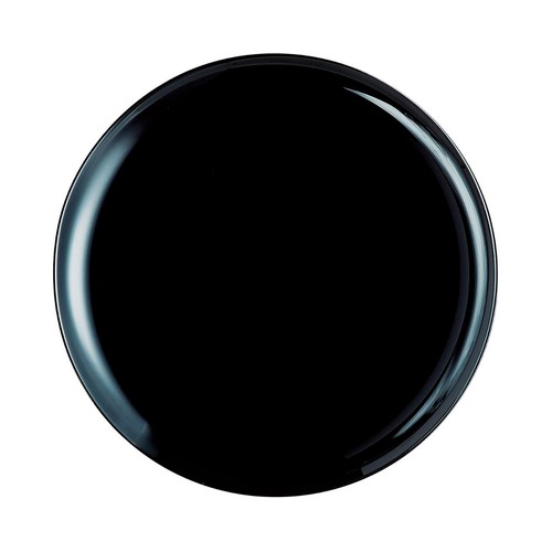 Plato vidrio pizza 32cm friend's time negro. LUMINARC