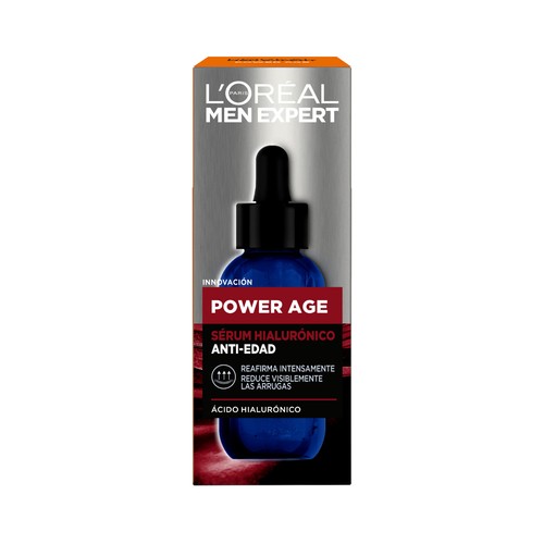 L´OREAL Men expert power age 30 ml Sérum anti-edad para hombres con ácido Hialuróncio.